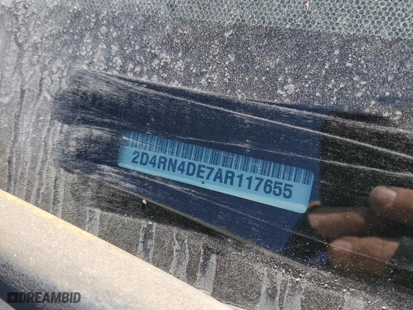 2010 Dodge Grand Caravan SE with VIN 2D4RN4DE7AR117655, listed as a Copart auction lot 48804955 with 65,610 mi miles and Clean Title. Bid and sale history available at carsss.com. Image 13.