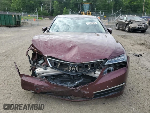 2015 Acura TLX Technology with VIN 19UUB1F59FA010664, listed as a Copart auction lot 57842025 with 136,657 mi miles and Salvage title. Bid and sale history available at DreamBid. Image 5.