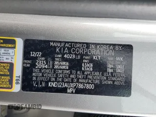2023 Kia Soul LX with VIN KNDJ23AUXP7867800, listed as a Copart auction lot 52573045 with 10,722 mi miles and Salvage Title. Bid and sale history available at DreamBid. Image 16.