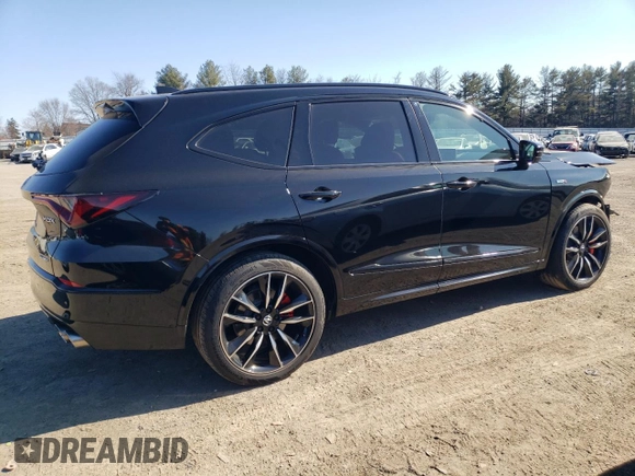 2023 Acura MDX Type S w/Advance Package with VIN 5J8YD8H88PL002850, listed as a Copart auction lot 47467475 with 33,671 mi miles and Salvage Title. Bid and sale history available at carsss.com. Image 3.