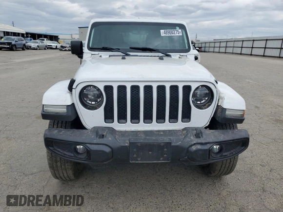 2020 Jeep Wrangler Unlimited Sahara with VIN 1C4HJXEN6LW254035, listed as a Copart auction lot 48900275 with 69,368 mi miles and Salvage Title. Bid and sale history available at carsss.com. Image 5.