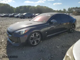 2021 Kia Stinger GT-Line with VIN KNAE15LA8M6087991, listed as a Copart auction lot 70864574 with 43,550 mi miles and Salvage Title. Bid and sale history available at carsss.com. Image 1.