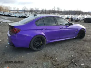 2016 BMW M3 with VIN WBS8M9C56G5D30124, listed as a Copart auction lot 46310114 with 83,068 mi miles. Bid and sale history available at carsss.com. Image 3.
