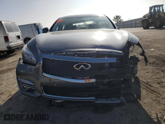 2018 Infiniti Q70 Luxe with VIN JN1BY1PP4JM330456, listed as a Copart auction lot 85368714 with 76,053 mi miles and Salvage title. Bid and sale history available at DreamBid. Image 5.