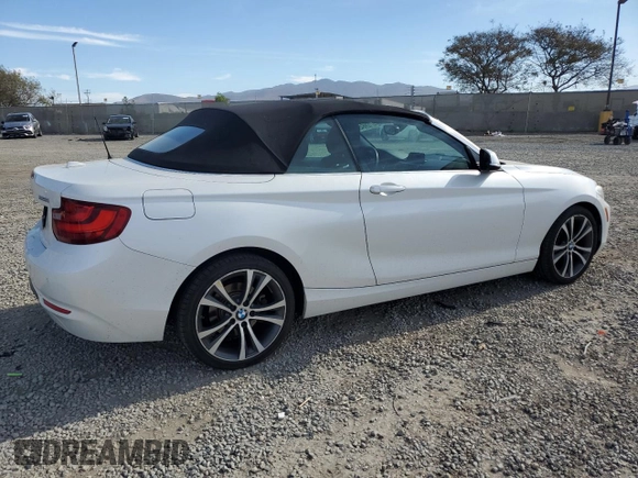 2016 BMW 2 Series 228i with VIN WBA1K9C53GV710711, listed as a Copart auction lot 47109645 with 90,058 mi miles and Salvage Title. Bid and sale history available at carsss.com. Image 3.