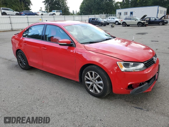2012 Volkswagen Jetta SE with VIN 3VWDP7AJ8CM451446, listed as a Copart auction lot 61433295 with 134,196 mi miles and Salvage title. Bid and sale history available at DreamBid. Image 4.