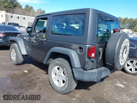 2017 Jeep Wrangler Sport with VIN 1C4AJWAG4HL722176, listed as a IAAI auction lot 41699752 with 72,491 mi miles and . Bid and sale history available at DreamBid. Image 3.