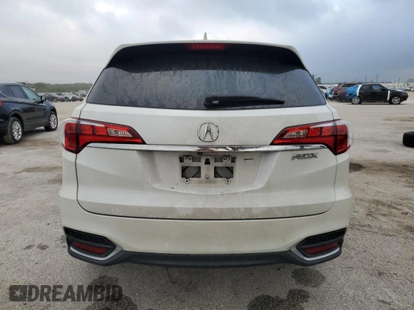 2017 Acura RDX with VIN 5J8TB3H31HL005159, listed as a Copart auction lot 76315184 with 63,582 mi miles and Salvage Title. Bid and sale history available at carsss.com. Image 6.