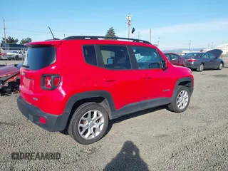 2018 Jeep Renegade Latitude with VIN ZACCJBBB6JPH80554, listed as a IAAI auction lot 42024197 with 69,247 mi miles and . Bid and sale history available at DreamBid. Image 4.