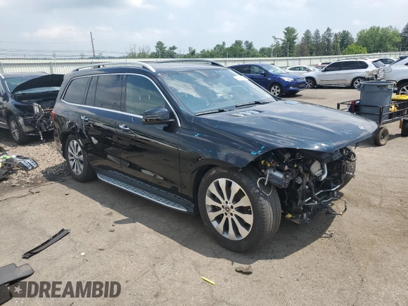 2019 Mercedes-Benz GLS 450 with VIN 4JGDF6EE2KB225563, listed as a Copart auction lot 62349115 with 44,049 mi miles and Salvage title. Bid and sale history available at DreamBid. Image 4.