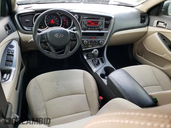 2013 Kia Optima LX with VIN KNAGM4A73D5327021, listed as a Copart auction lot 47583175 with 90,472 mi miles and Salvage Title. Bid and sale history available at carsss.com. Image 8.