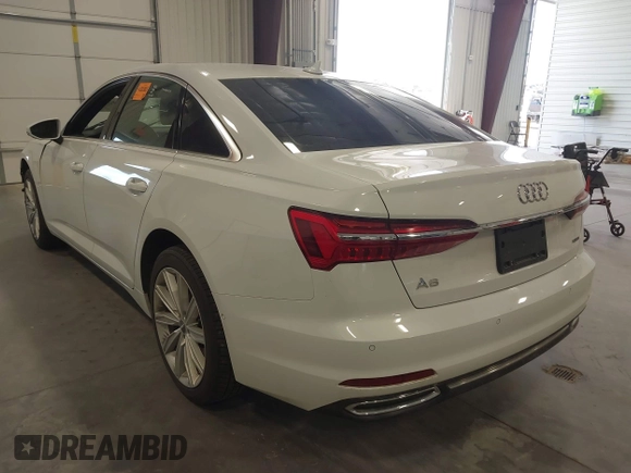 2019 Audi A6 Premium Plus with VIN WAUE8AF25KN115936, listed as a IAAI auction lot 41857722 with 61,375 mi miles. Bid and sale history available at carsss.com. Image 3.