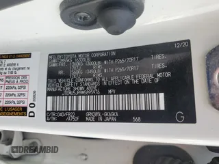 2021 Toyota 4Runner SR5 with VIN JTEMU5JR9M5895976, listed as a Copart auction lot 54110465 with 98,469 mi miles and Salvage title. Bid and sale history available at DreamBid. Image 13.