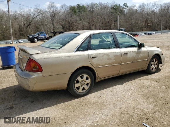 2001 Toyota Avalon XL w/Bucket Seats with VIN 4T1BF28B51U162835, listed as a Copart auction lot 49166615 with 305,832 mi miles and Salvage Title. Bid and sale history available at carsss.com. Image 3.
