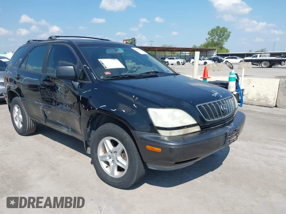 2003 Lexus RX 300 with VIN JTJGF10UX30160491, listed as a IAAI auction lot 39899253 with 190,971 mi miles and . Bid and sale history available at DreamBid. Image 1.
