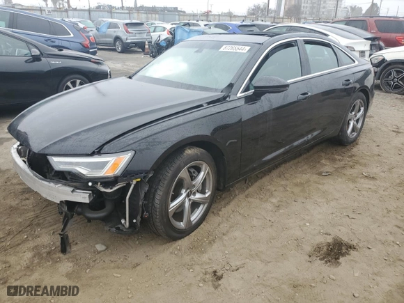 2024 Audi A6 Sedan Premium Plus with VIN WAUE3BF21RN010177, listed as a Copart auction lot 87265544 with 24,996 mi miles and Non Repairable. Bid and sale history available at carsss.com. Image 1.