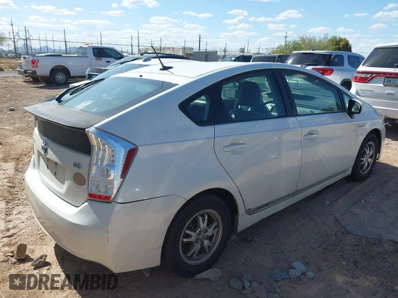 2010 Toyota Prius II with VIN JTDKN3DU4A0234829, listed as a IAAI auction lot 42152301 with 209,357 mi miles and . Bid and sale history available at carsss.com. Image 4.