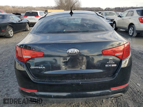 2013 Kia Optima EX with VIN 5XXGN4A79DG118068, listed as a Copart auction lot 47100765 with 154,890 mi miles and Salvage Title. Bid and sale history available at carsss.com. Image 6.