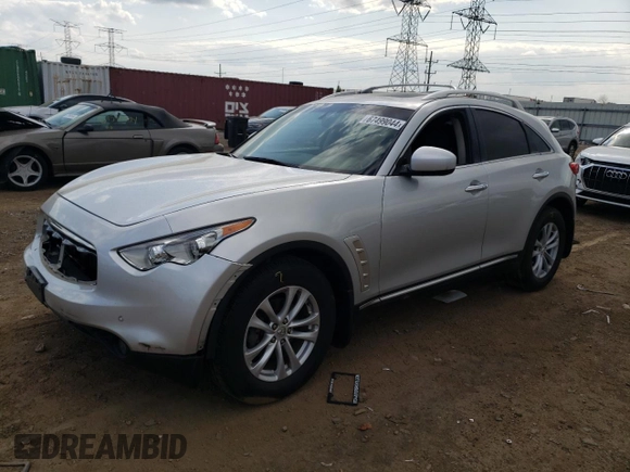 2011 Infiniti FX35 with VIN JN8AS1MW5BM140225, listed as a Copart auction lot 67499044 with 0 mi miles and Salvage Title. Bid and sale history available at carsss.com. Image 1.