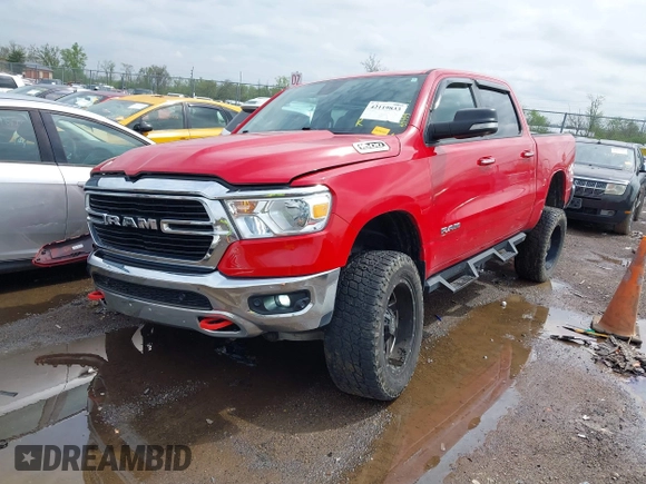 2019 Ram 1500 Big Horn с VIN 1C6SRFFT1KN650004, выставлен на аукционе IAAI как лот 42119833 с пробегом 84 399 миль миль и . История ставок и продаж доступна на DreamBid. Изображение 17.