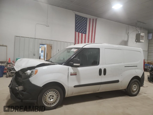 2019 Ram ProMaster City Cargo Tradesman with VIN ZFBHRFAB0K6N45789, listed as a Copart auction lot 47836375 with 152,626 mi miles and Salvage Title. Bid and sale history available at carsss.com. Image 1.
