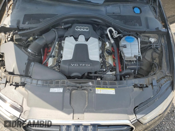 2015 Audi A6 Prestige with VIN WAUHGAFC1FN007148, listed as a Copart auction lot 61080435 with 123,739 mi miles and Salvage title. Bid and sale history available at DreamBid. Image 11.