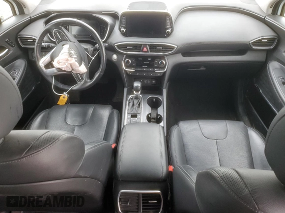 2019 Hyundai Santa Fe Ultimate with VIN 5NMS5CAA1KH073559, listed as a Copart auction lot 46430165 with 0 mi miles and Salvage Title. Bid and sale history available at carsss.com. Image 8.
