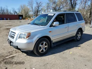 2007 Honda Pilot EX-L z VIN 5FNYF18597B003207, wystawiony jako Copart lot #50899905 z przebiegiem 219 771 mil mil oraz Szkoda całkowita • Salvage title. Historia ofert i sprzedaży dostępna na DreamBid. Obrazek 1.