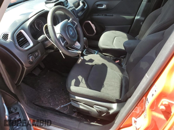 2018 Jeep Renegade Sport with VIN ZACCJBAB9JPH14873, listed as a Copart auction lot 58444785 with 106,816 mi miles and Salvage title. Bid and sale history available at DreamBid. Image 7.