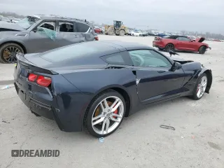 2014 Chevrolet Corvette Z51 3LT with VIN 1G1YL2D70E5135415, listed as a Copart auction lot 44211075 with 18,563 mi miles and Salvage title. Bid and sale history available at DreamBid. Image 3.