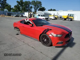 2015 Ford Mustang V6 with VIN 1FA6P8AM3F5345921, listed as a Copart auction lot 59231455 with 130,844 mi miles and Salvage title. Bid and sale history available at DreamBid. Image 4.