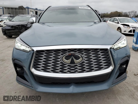 2024 Infiniti QX55 Luxe with VIN 3PCAJ5JR9RF104514, listed as a Copart auction lot 80583134 with 14,511 mi miles and Salvage Title. Bid and sale history available at DreamBid. Image 5.