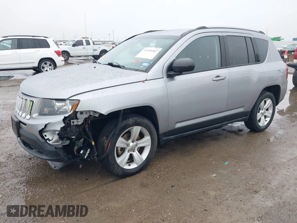 2017 Jeep Compass Sport with VIN 1C4NJCBA7HD124023, listed as a IAAI auction lot 41436187 with Not Provided miles and . Bid and sale history available at carsss.com. Image 17.