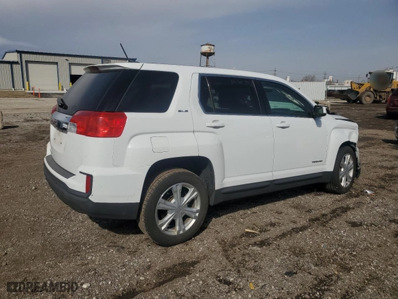 2017 GMC Terrain SLE with VIN 2GKALMEK8H6344096, listed as a Copart auction lot 49896185 with 104,482 mi miles and Salvage Title. Bid and sale history available at carsss.com. Image 3.