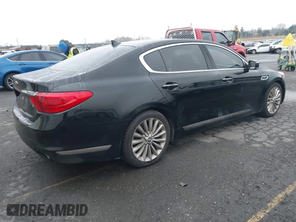 2015 Kia K900 Luxury with VIN KNALW4D46F6025309, listed as a IAAI auction lot 41316628 with 152,925 mi miles. Bid and sale history available at carsss.com. Image 4.