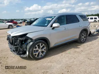 2022 Hyundai Palisade SEL с VIN KM8R44HEXNU437597, выставлен на аукционе Copart как лот 59519765 с пробегом 57 501 миль миль и Списание • Salvage title. История ставок и продаж доступна на DreamBid. Изображение 1.