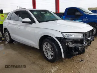 2020 Audi Q5 Premium with VIN WA1ANAFY0L2024021, listed as a IAAI auction lot 42705081 with 127,510 mi miles and . Bid and sale history available at DreamBid. Image 1.