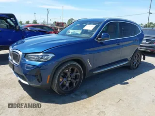 2023 BMW X3 sDrive30i z VIN 5UX43DP04P9P44100, wystawiony jako IAAI lot #42267136 z przebiegiem 28 618 mil mil oraz . Historia ofert i sprzedaży dostępna na DreamBid. Obrazek 2.