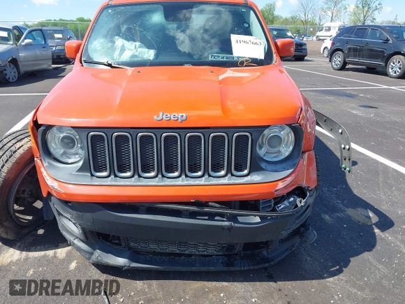 2017 Jeep Renegade Latitude z VIN ZACCJABB4HPG33377, wystawiony jako IAAI lot #41967663 z przebiegiem 141 201 mil mil oraz . Historia ofert i sprzedaży dostępna na DreamBid. Obrazek 11.