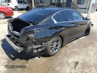 2019 Infiniti Q50 3.0t LUXE with VIN JN1EV7AP4KM543314, listed as a Copart auction lot 49647465 with 63,189 mi miles and Salvage Title. Bid and sale history available at carsss.com. Image 3.