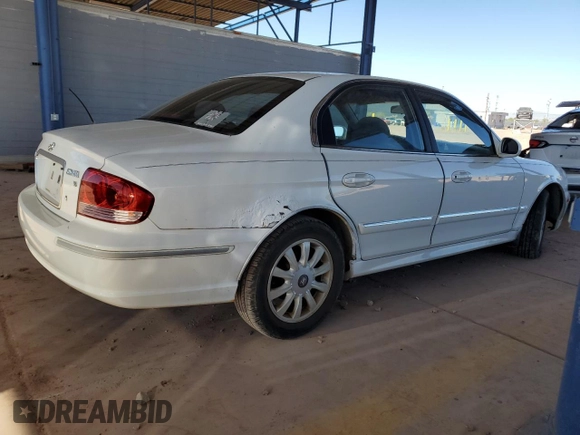 2003 Hyundai Sonata GLS with VIN KMHWF35H43A876198, listed as a Copart auction lot 80966694 with 134,928 mi miles and Clean Title. Bid and sale history available at carsss.com. Image 3.