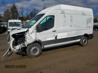2020 Ford Transit Cargo with VIN 1FTBW1X84LKA64821, listed as a Copart auction lot 43793575 with 54,830 mi miles and Salvage title. Bid and sale history available at DreamBid. Image 1.