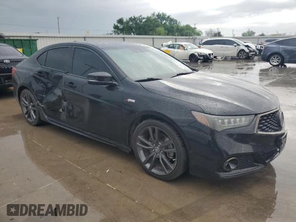 2020 Acura TLX w/A-Spec Pkg with VIN 19UUB1F69LA008367, listed as a Copart auction lot 49855775 with 94,649 mi miles and Salvage title. Bid and sale history available at DreamBid. Image 4.