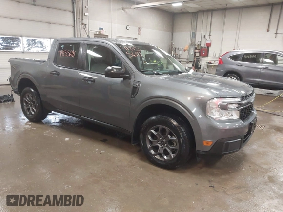 2024 Ford Maverick XLT with VIN 3FTTW8H33RRA41194, listed as a IAAI auction lot 41855691 with 21,387 mi miles and . Bid and sale history available at DreamBid. Image 1.