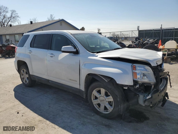 2016 GMC Terrain SLE with VIN 2GKALMEK0G6200203, listed as a Copart auction lot 47242385 with 55,685 mi miles and Salvage Title. Bid and sale history available at carsss.com. Image 4.