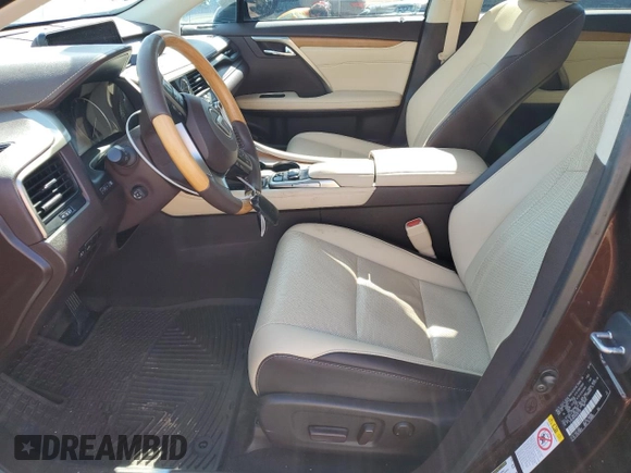 2017 Lexus RX 350 with VIN 2T2BZMCA4HC057387, listed as a Copart auction lot 58075095 with 23,492 mi miles and Salvage title. Bid and sale history available at DreamBid. Image 7.