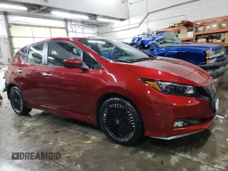 2025 Nissan LEAF SV Plus with VIN 1N4CZ1CV8SC558461, listed as a Copart auction lot 42173305 with 2,191 mi miles and Salvage Title. Bid and sale history available at carsss.com. Image 4.