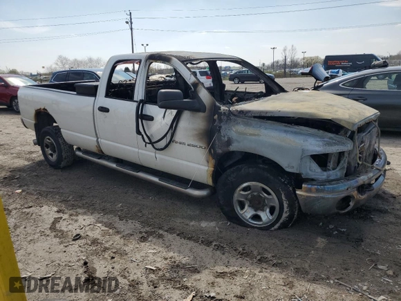 2004 Dodge 2500 SLT with VIN 3D7KU28C64G126913, listed as a Copart auction lot 52703375 with Not Provided miles and Non Repairable. Bid and sale history available at DreamBid. Image 4.