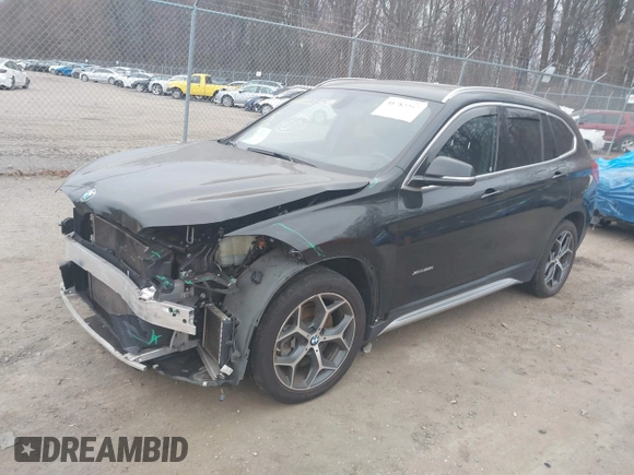2017 BMW X1 xDrive28i with VIN WBXHT3C31H5F72958, listed as a IAAI auction lot 41782257 with 134,829 mi miles. Bid and sale history available at carsss.com. Image 17.