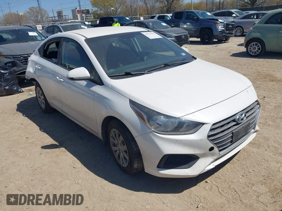 2018 Hyundai Accent SE with VIN 3KPC24A37JE026210, listed as a IAAI auction lot 41753981 with 136,056 mi miles. Bid and sale history available at carsss.com. Image 1.